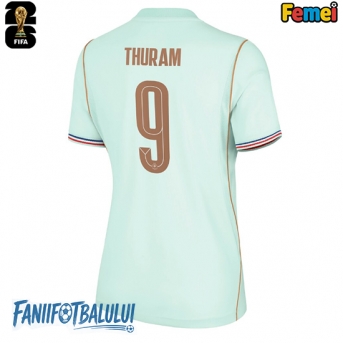 Franța Marcus Thuram #9 Echipament de Fotbal Replică Mondial 2026 Femei Deplasare